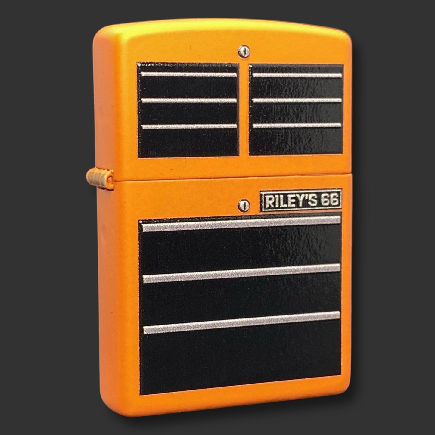 EXCLUSIVE - Riley's 66 Zippo Lighter - Toolbox - Orange Matte