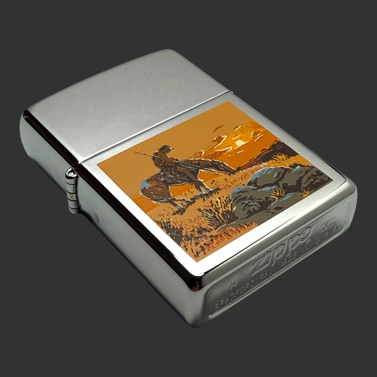 1996 End of the Trail Zippo Lighter