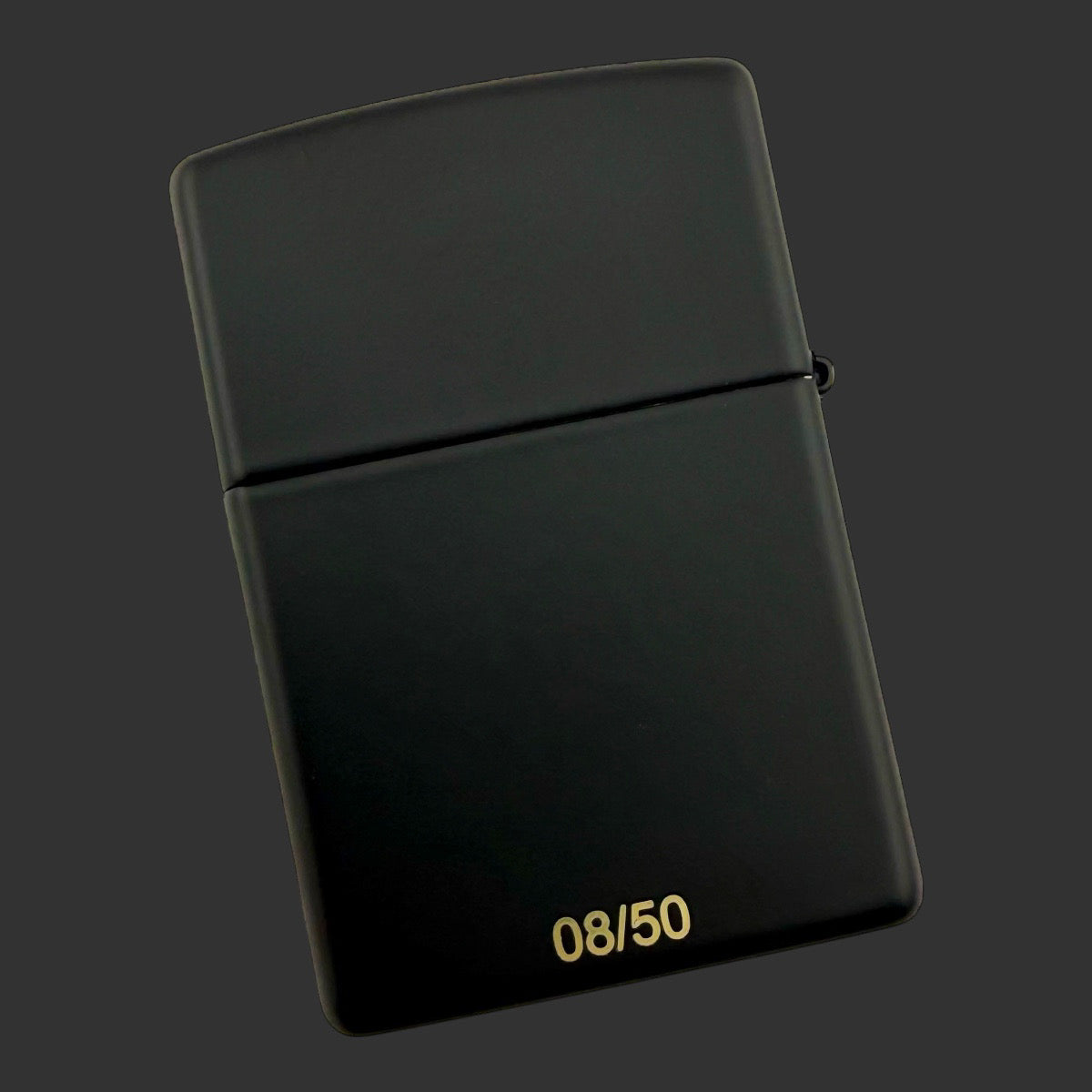 Original Riley's 66 Zippo Lighter - Vintage TV - 08/50 - Black Matte