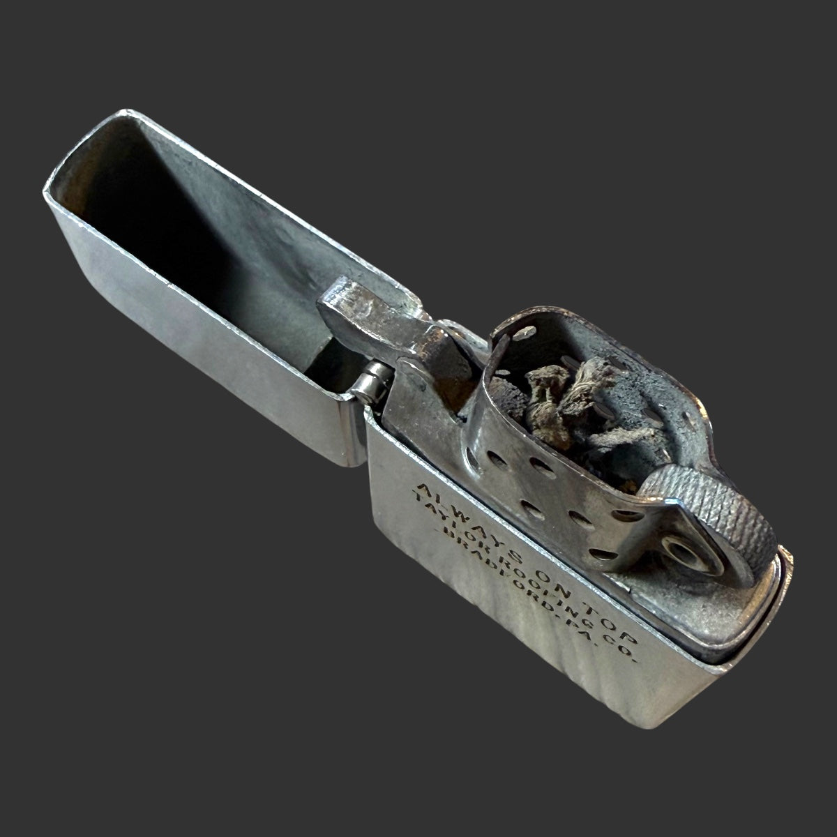 1952 Vintage Zippo Lighter Taylor Roofing Company Bradford, PA