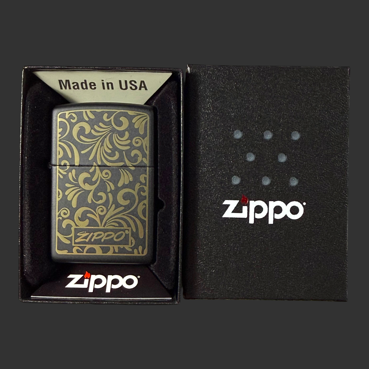 2022 Golden Floral Zippo Lighter