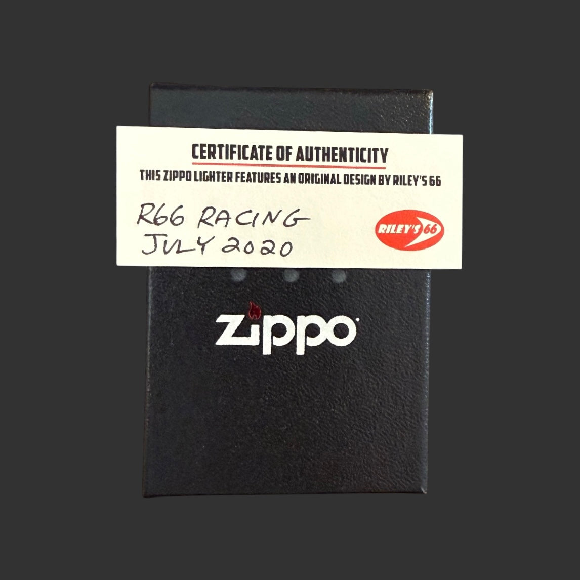2020 Original Riley's 66 Racing Design Zippo Lighter