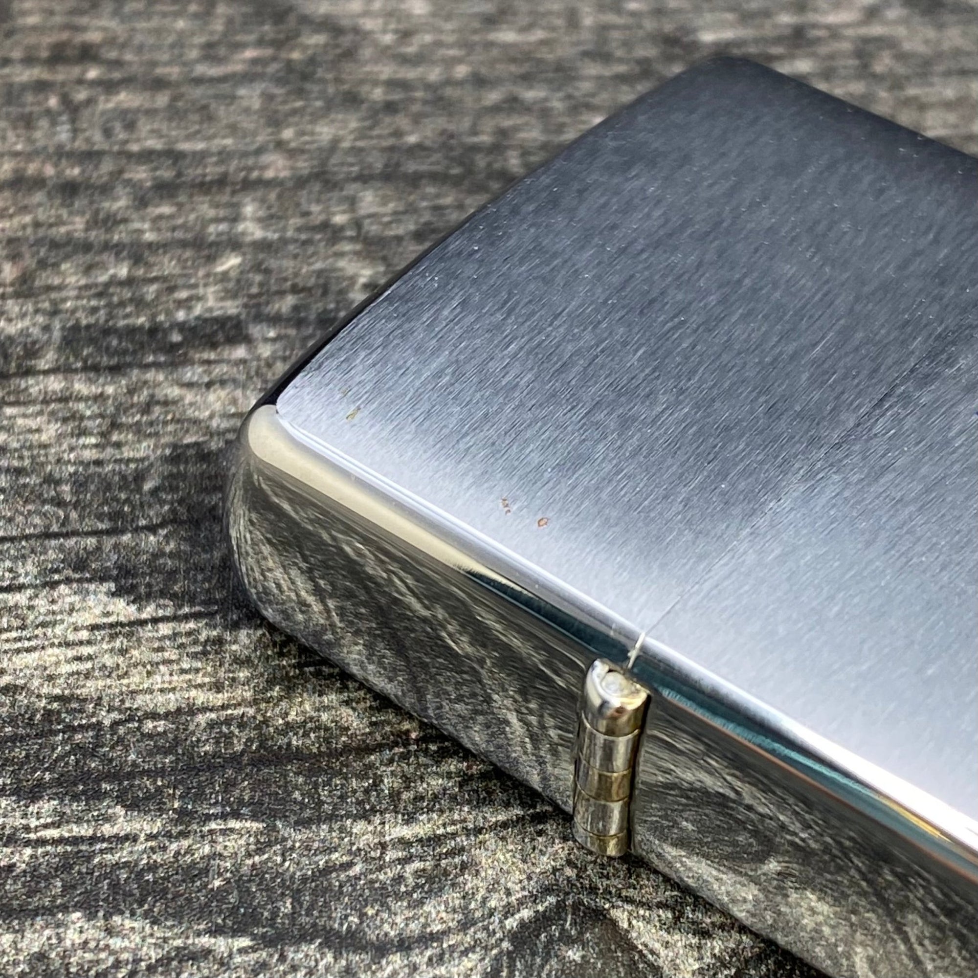 1965 Zippo Lighter - Kangaroo - Etch & Paint - Brushed Chrome - Riley's 66 LLC