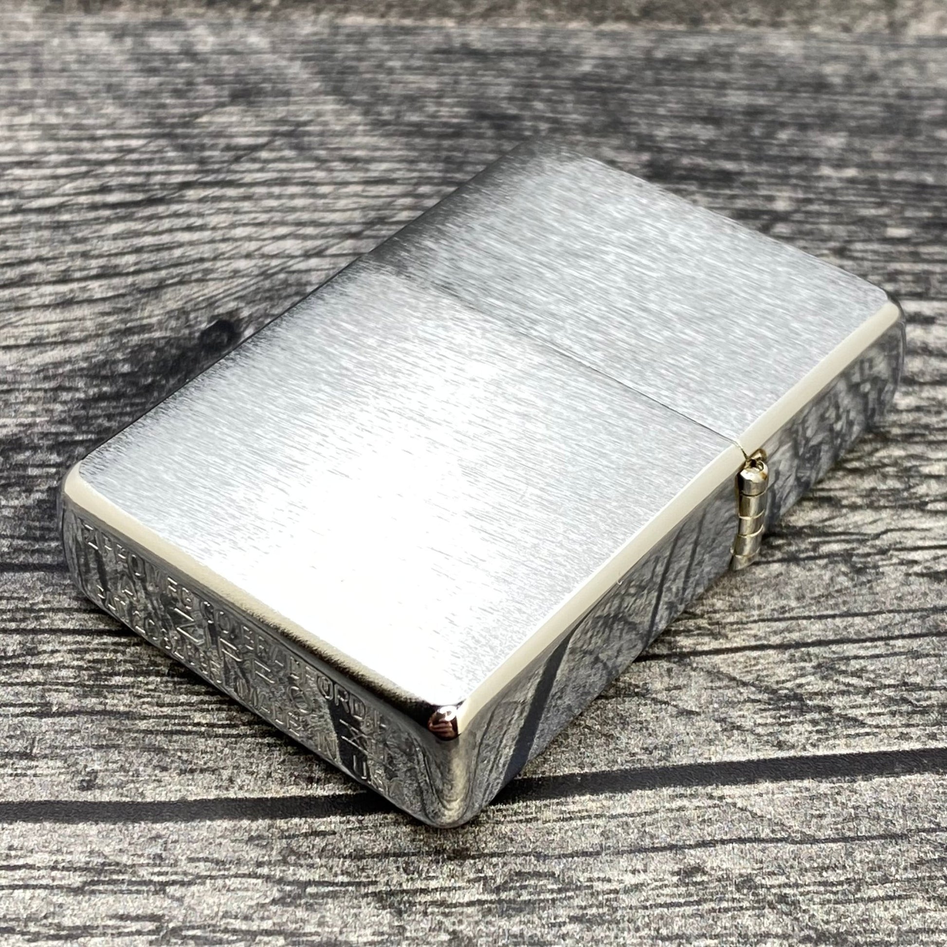 1996 Zippo Lighter - Windy Metallique - Brushed Chrome - Riley's 66 LLC