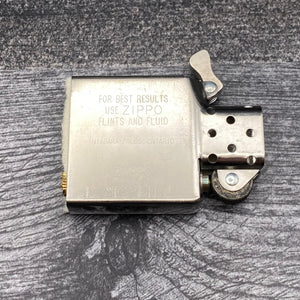 1996 Zippo Lighter - Windy Metallique - Brushed Chrome - Riley's 66 LLC
