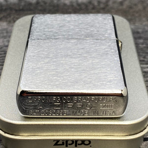 1996 Zippo Lighter - Windy Metallique - Brushed Chrome - Riley's 66 LLC