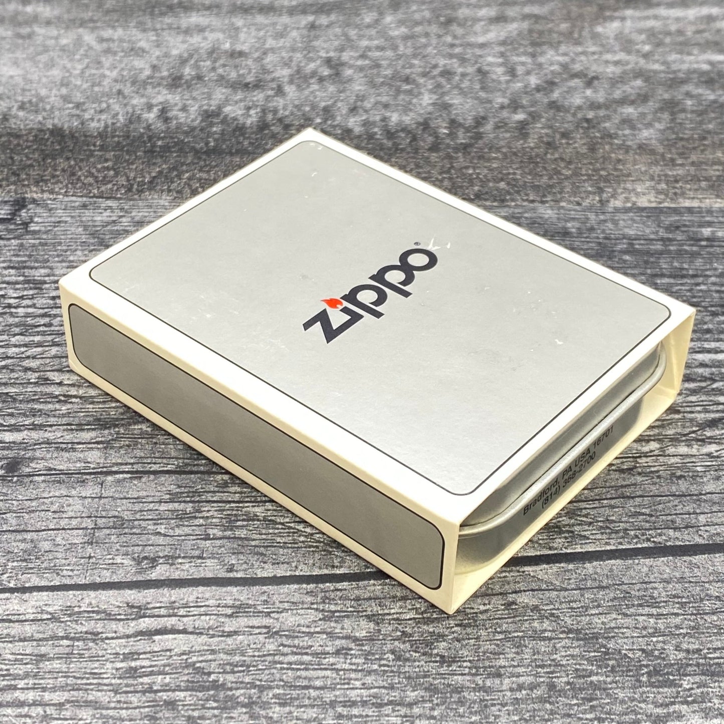 1997 Zippo Lighter - Reveler Metallique - Brushed Chrome - Riley's 66 LLC