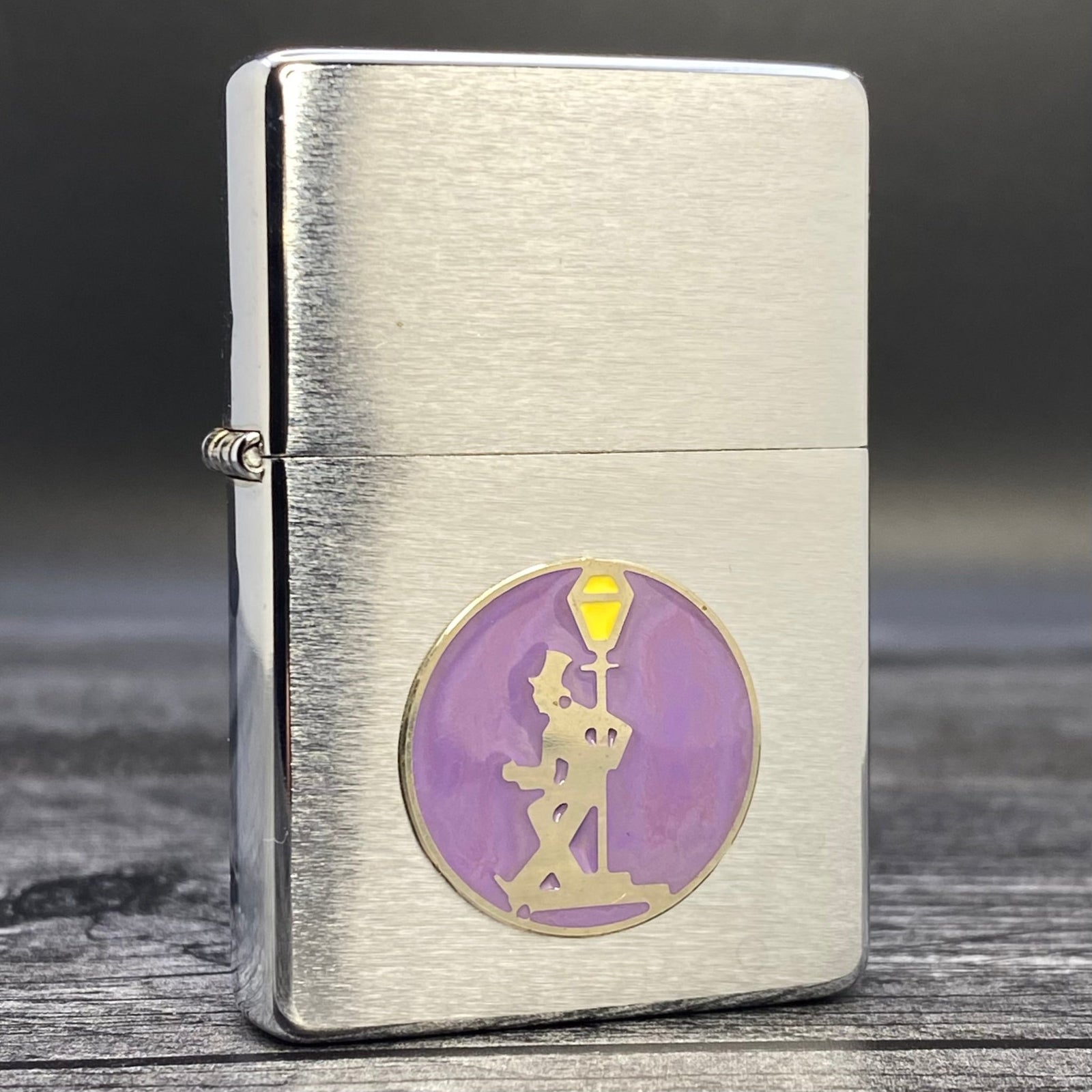 1997 Zippo Lighter - Reveler Metallique - Brushed Chrome - Riley's 66 LLC