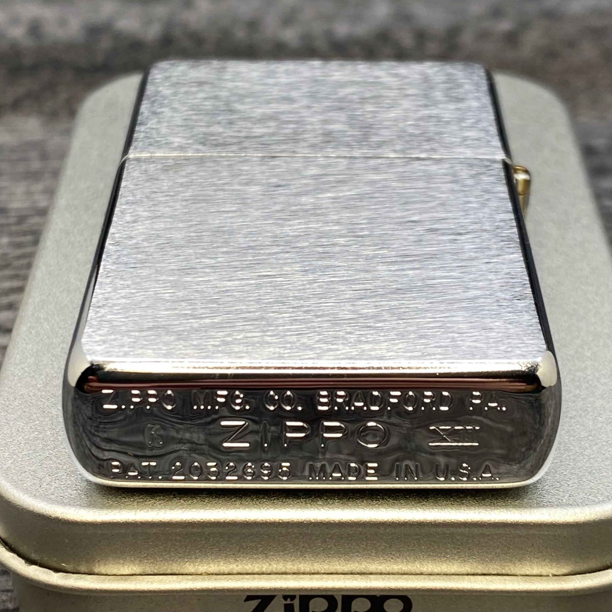1997 Zippo Lighter - Reveler Metallique - Brushed Chrome - Riley's 66 LLC