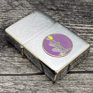 1997 Zippo Lighter - Reveler Metallique - Brushed Chrome - Riley's 66 LLC