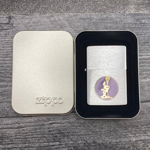 1997 Zippo Lighter - Reveler Metallique - Brushed Chrome - Riley's 66 LLC