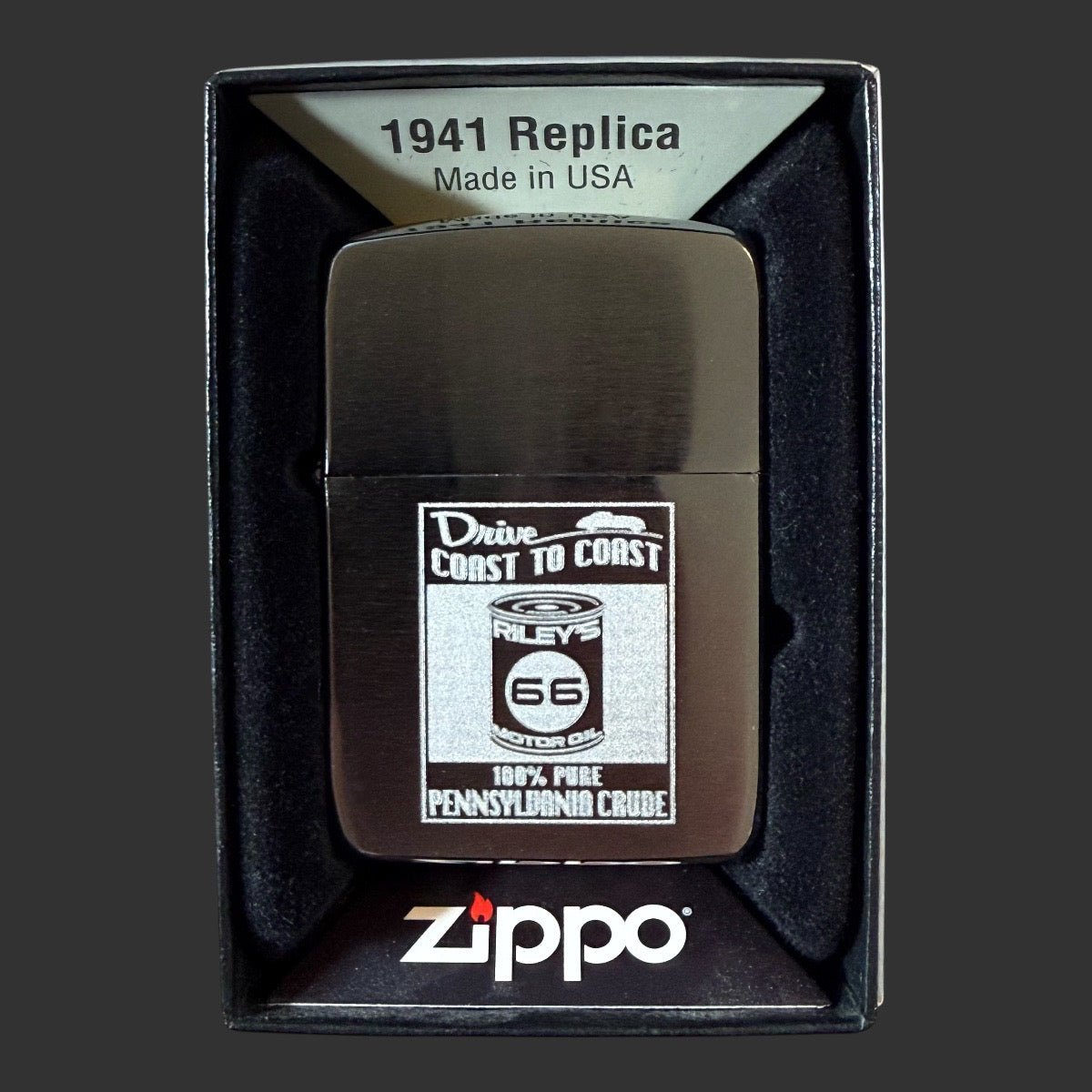 2020 Original Riley's 66 Vintage Oil Can Zippo Lighter