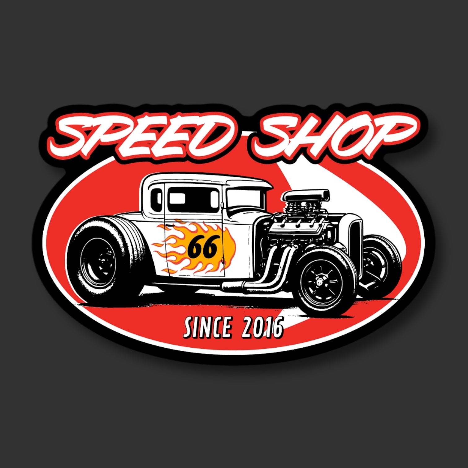 Speed Shop Sticker