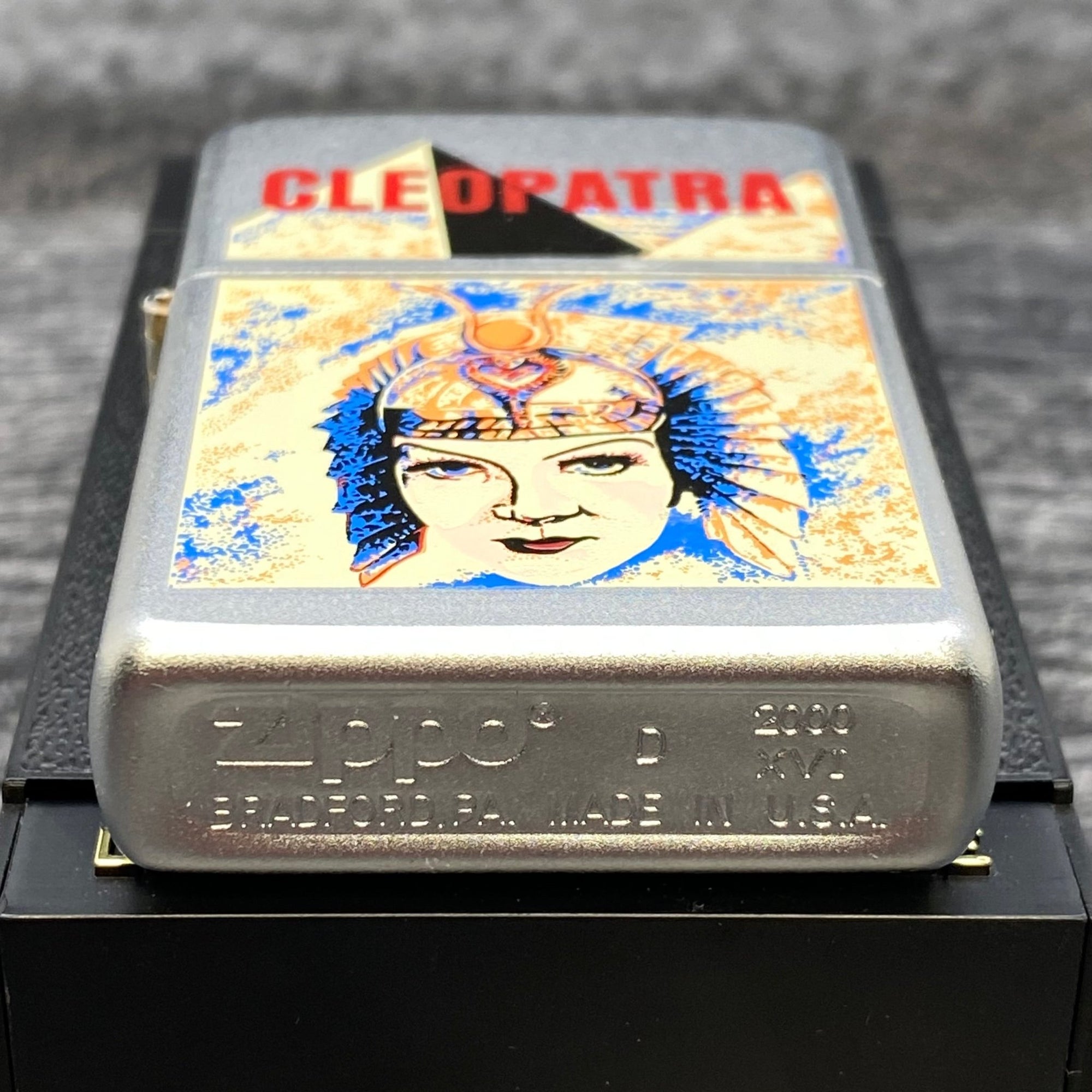 2000 Zippo Lighter - Cleopatra Movie Poster - Test Sample - Riley's 66 LLC