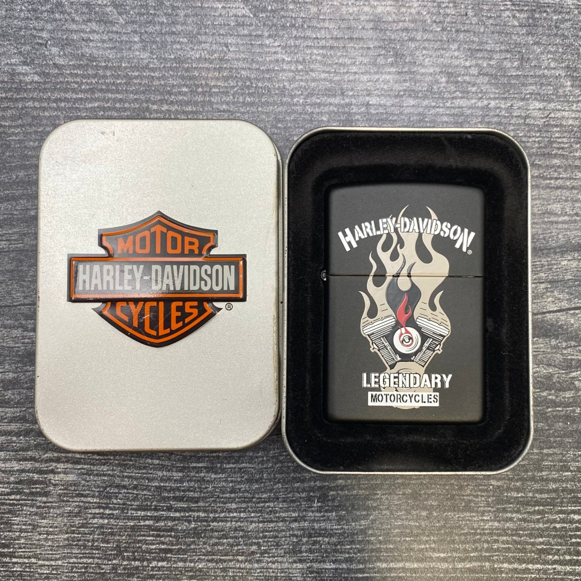 2003 Zippo Lighter - Harley Davidson - Black Matte - Riley's 66 LLC