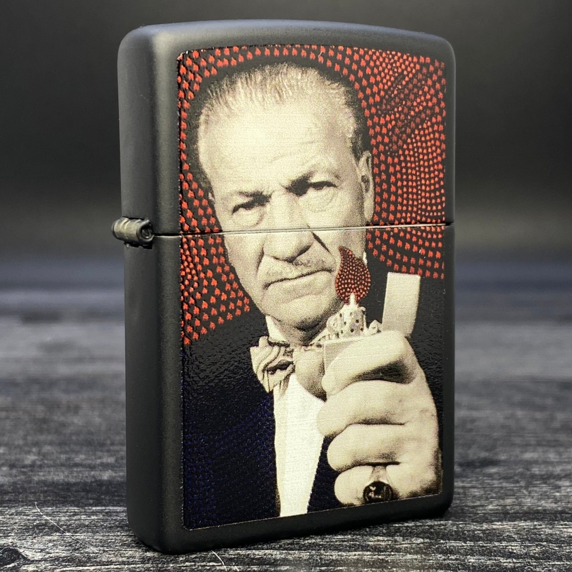 2015 Zippo Lighter - Mr. Blaisdell - Black Matte - Riley's 66 LLC