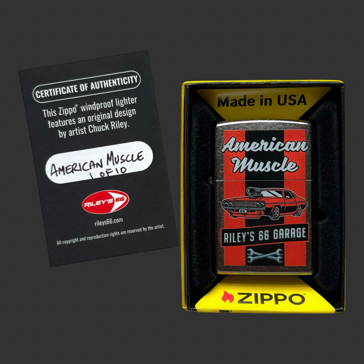 American Muscle Zippo Bit Safe - 1 of 10 - Riley's 66 Original Artwork