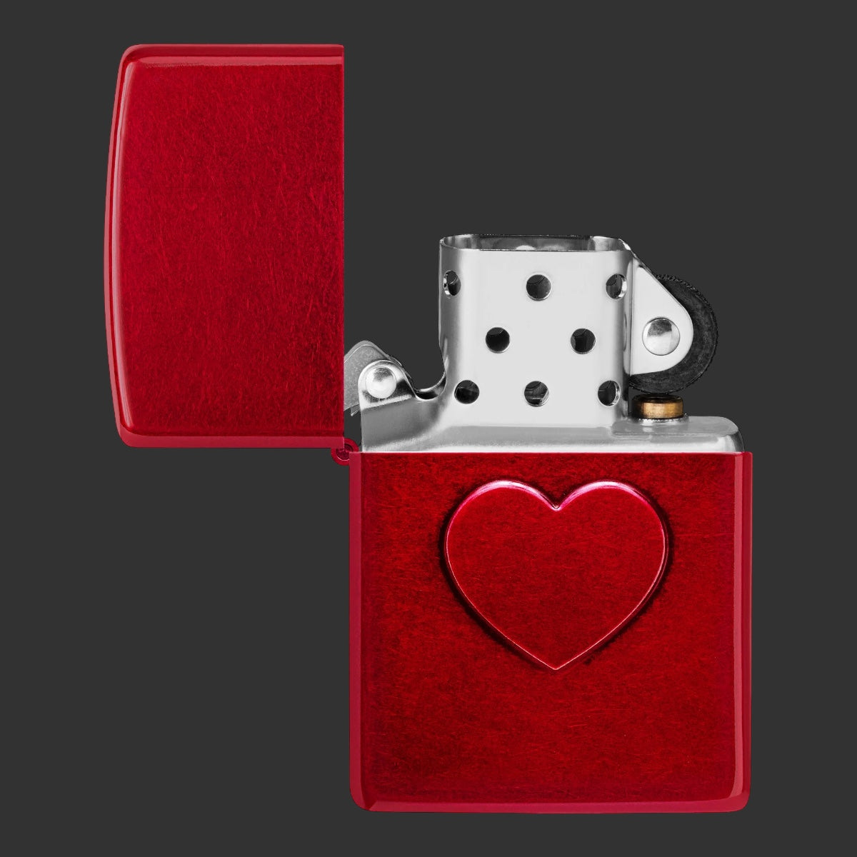 Zippo Lighter Stamped Heart Design