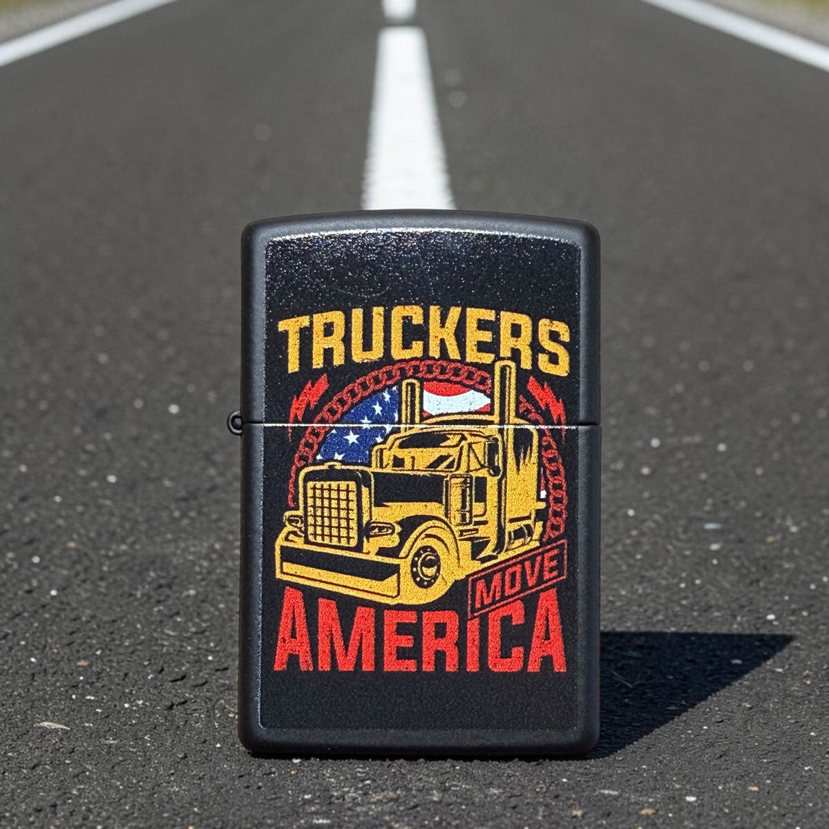 Truckers Move America Zippo Lighter