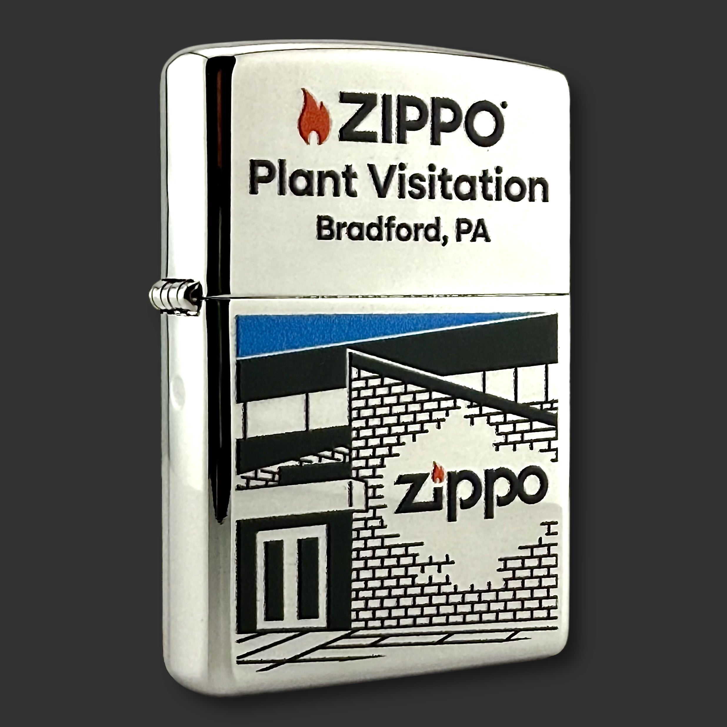 2025 Zippo Lighter - Plant Visitation - High Polish Chrome