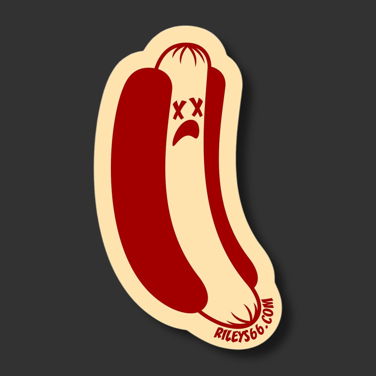 Atomic Hot Dog Sticker