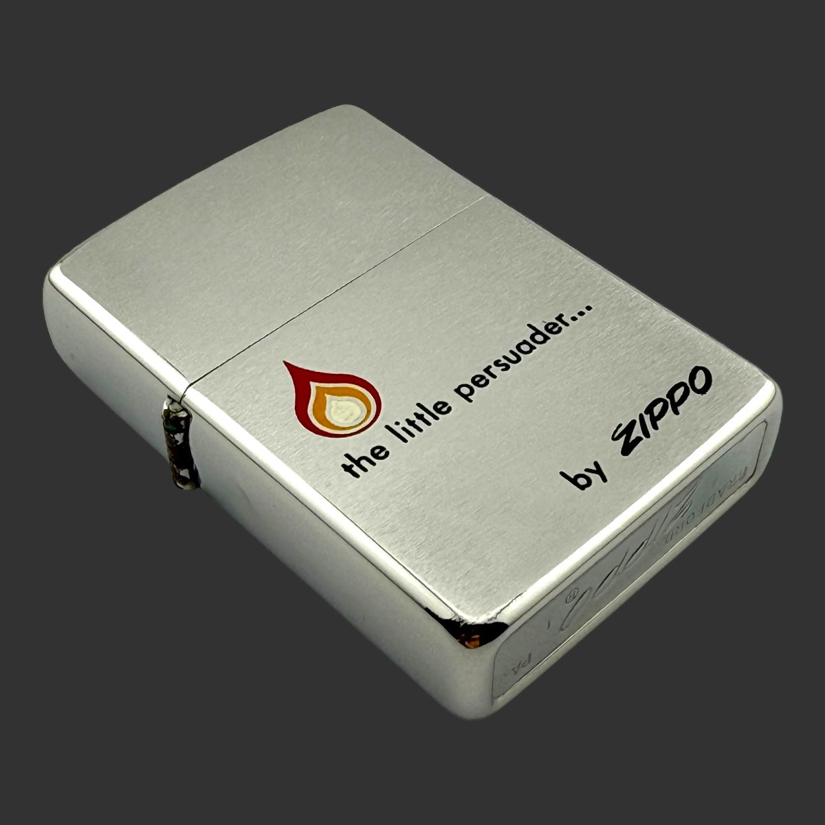 1972 Zippo Lighter - Little Persuader - Brushed Chrome