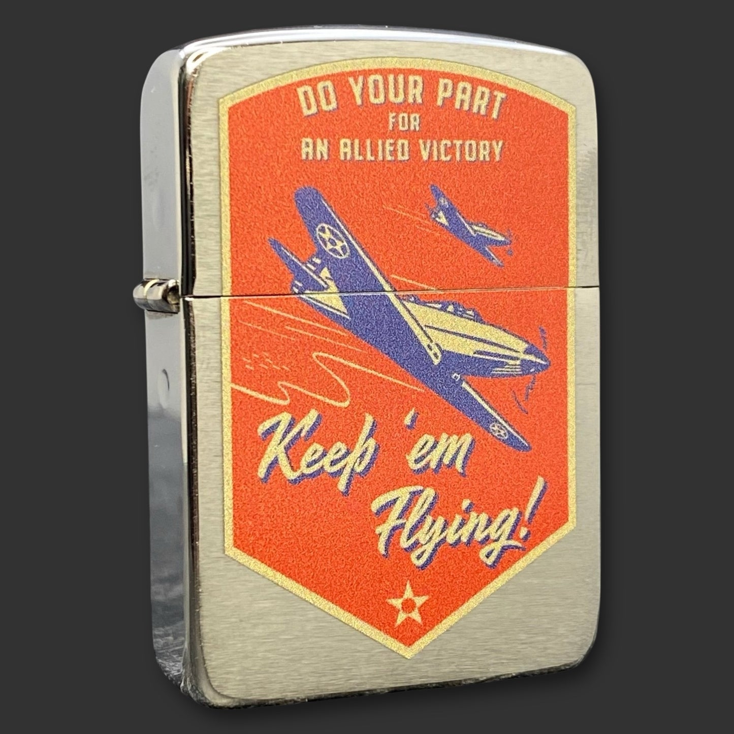 EXCLUSIVE - Riley's 66 Zippo Lighter - Keep 'Em Flying - 1941 Replica