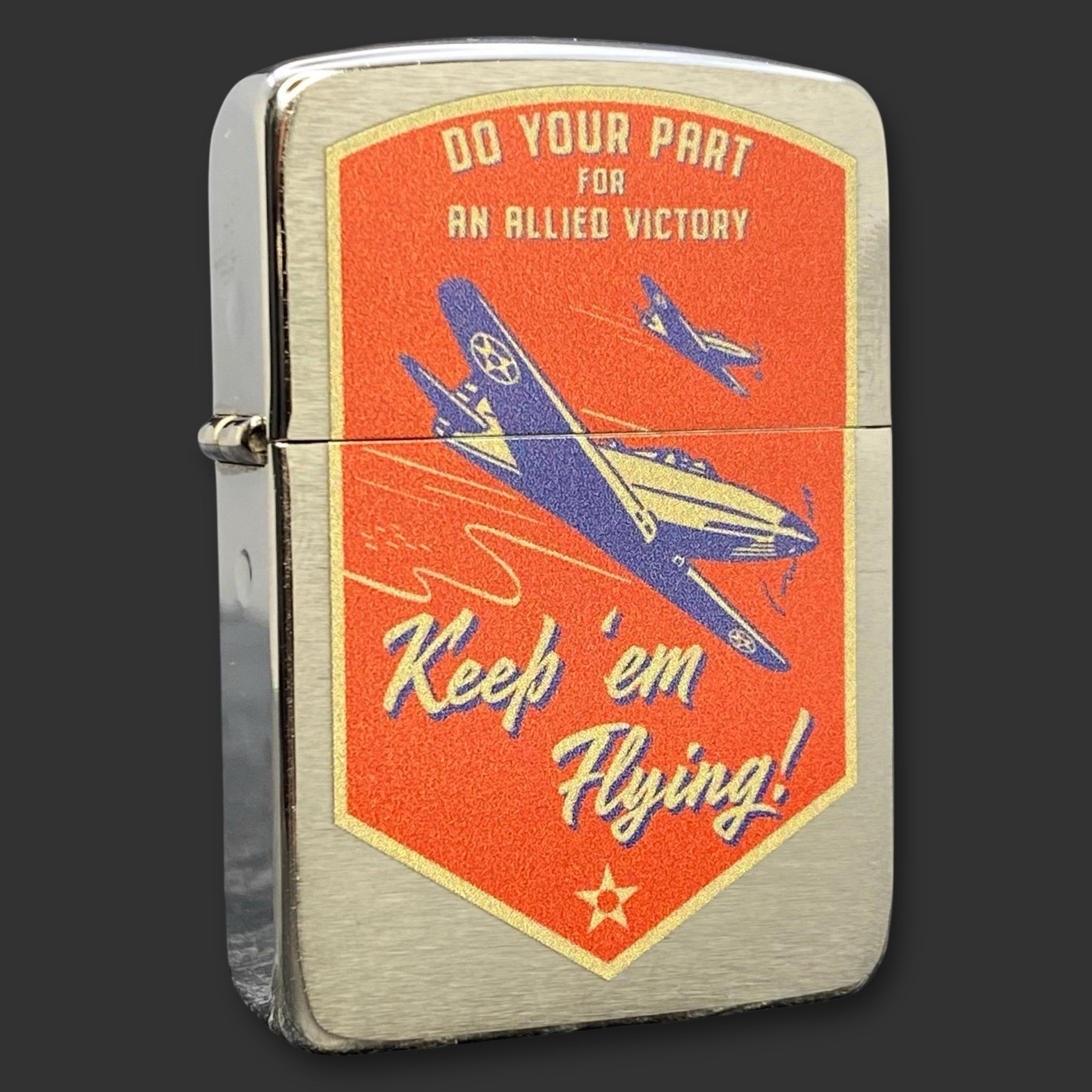 EXCLUSIVE - Riley's 66 Zippo Lighter - Keep 'Em Flying - 1941 Replica