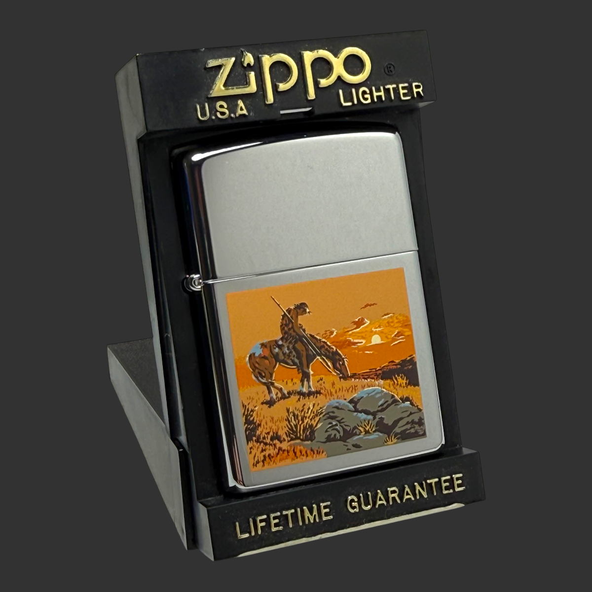 1996 End of the Trail Zippo Lighter