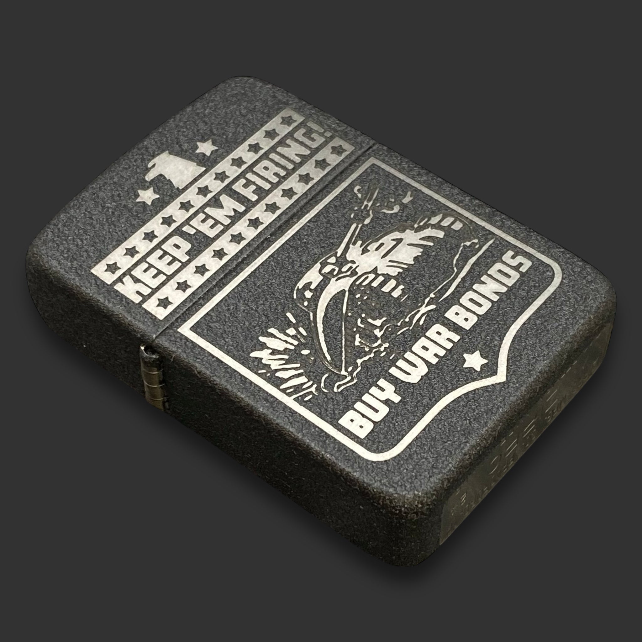 EXCLUSIVE - Riley's 66 Zippo Lighter - Keep 'Em Firing - Black Crackle®