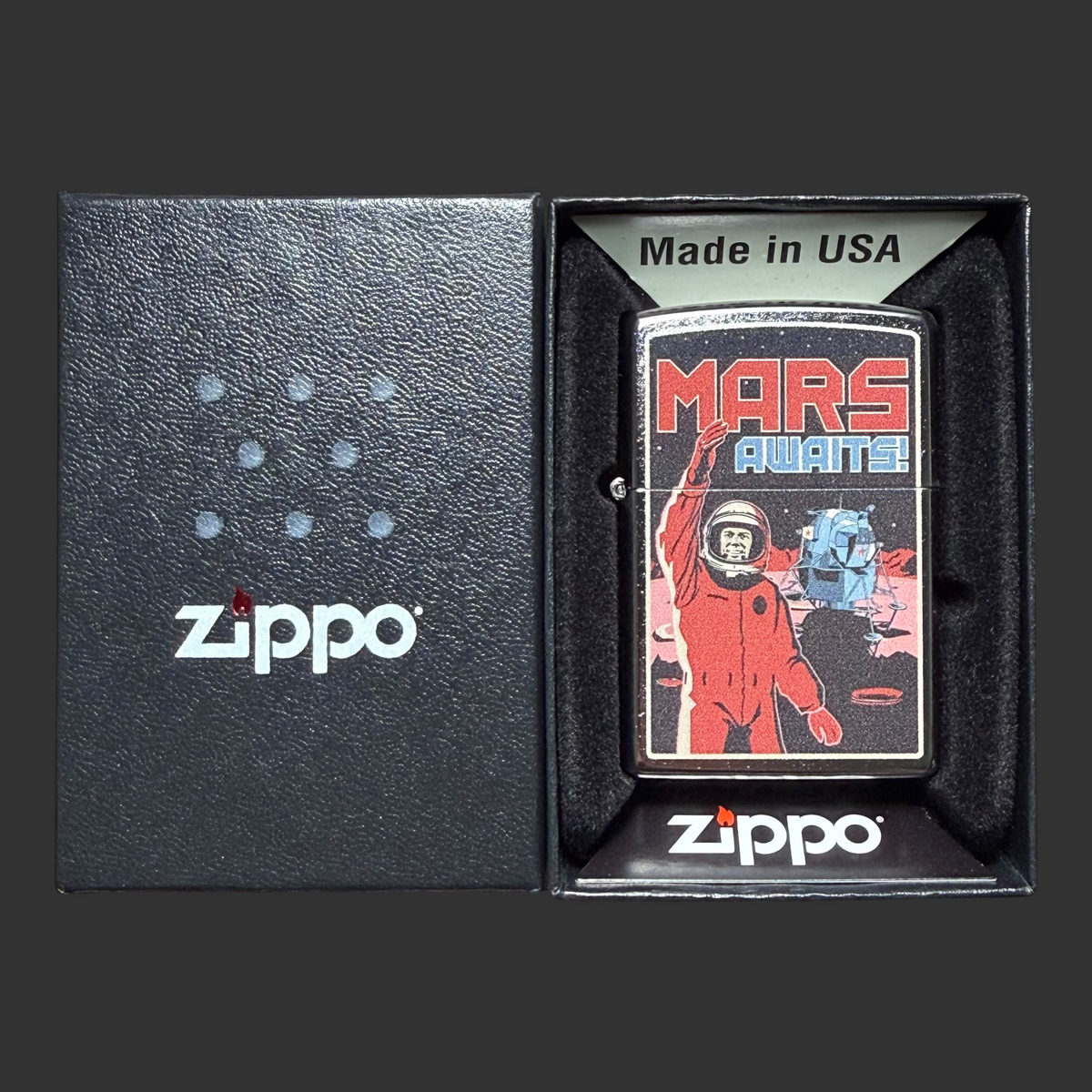 Mars Awaits Poster Zippo Lighter