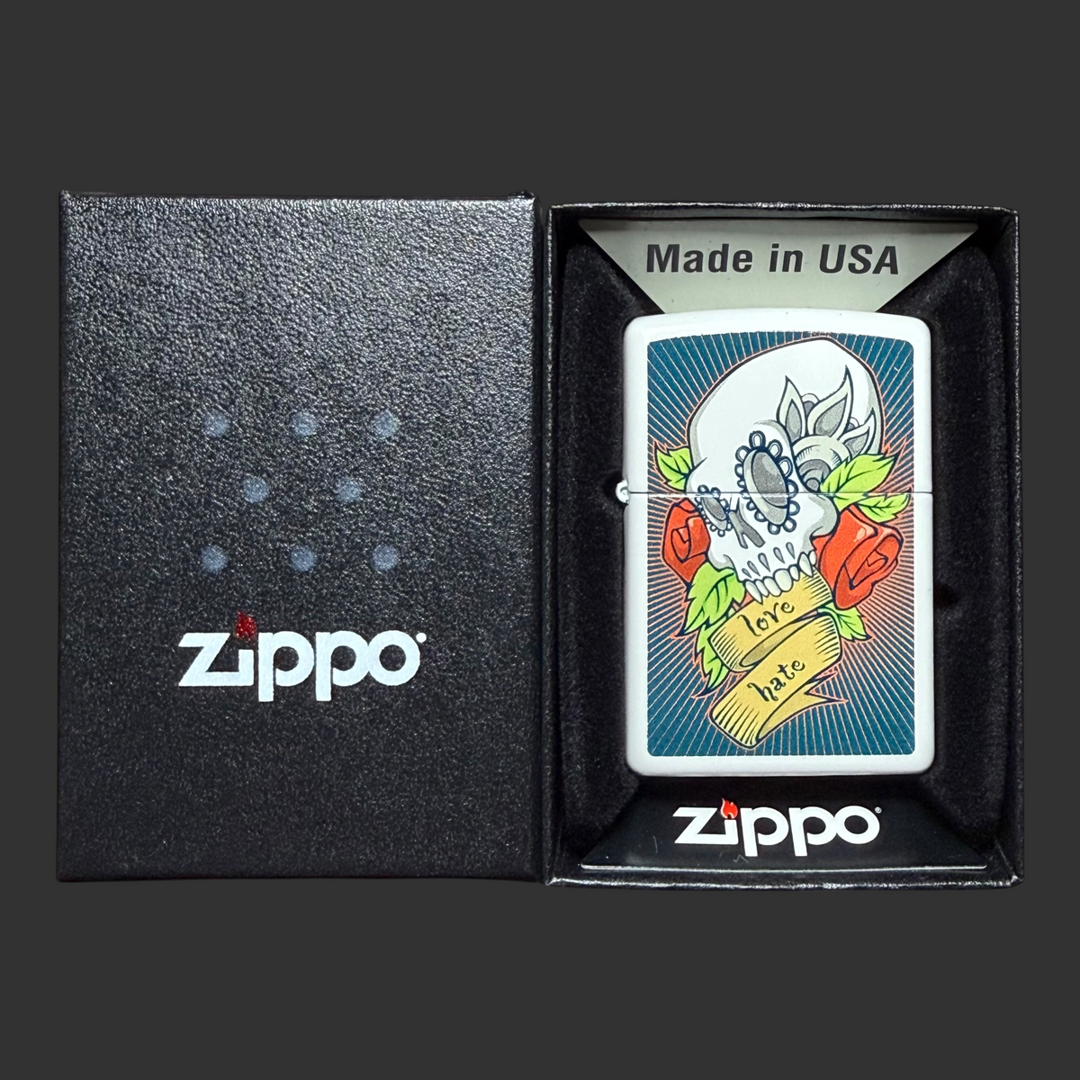 Tattoo Skull Zippo Lighter