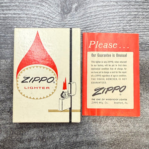 1976 Zippo Lighter - Chevrolet Bowtie Logo - Brushed Chrome