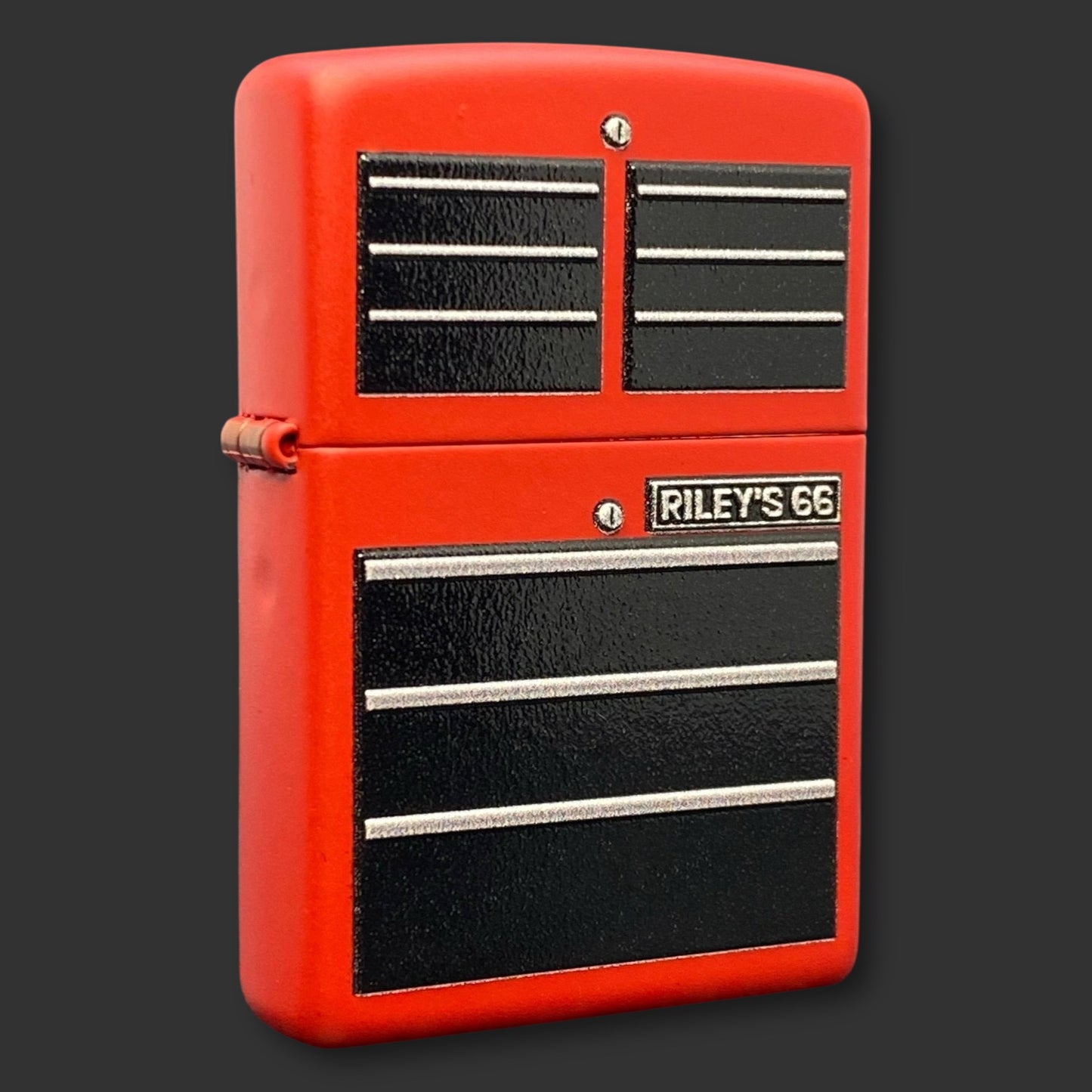 EXCLUSIVE - Riley's 66 Zippo Lighter - Toolbox - Red Matte