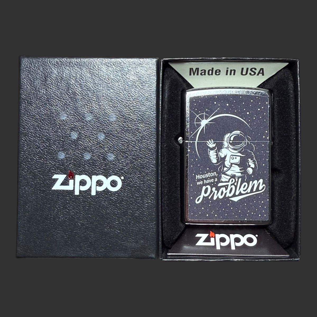 Space Poster Design Zippo Lighter