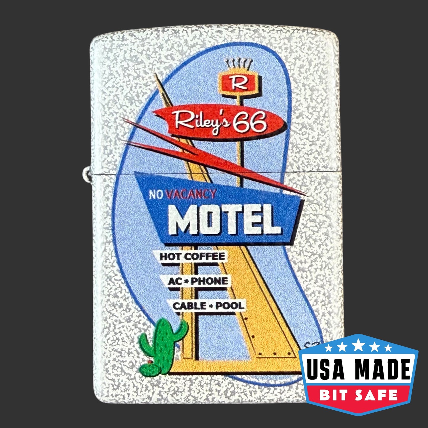 Original Riley's 66 Retro Motel Bit Safe Screwdriver 1 of 10