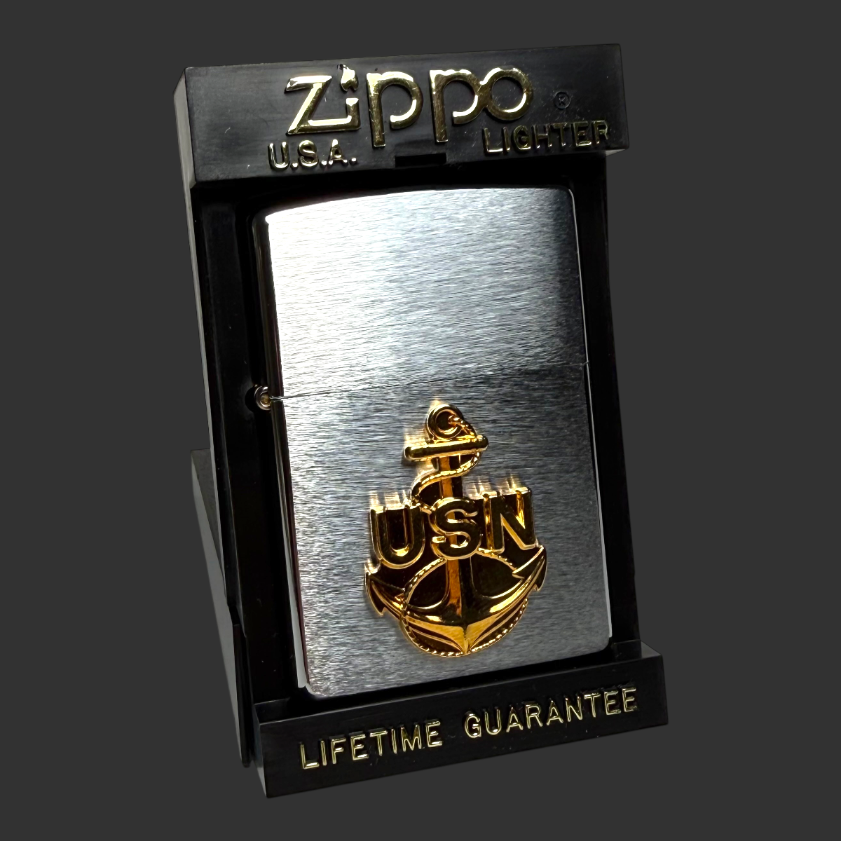 1998 US Navy Anchor Zippo Lighter