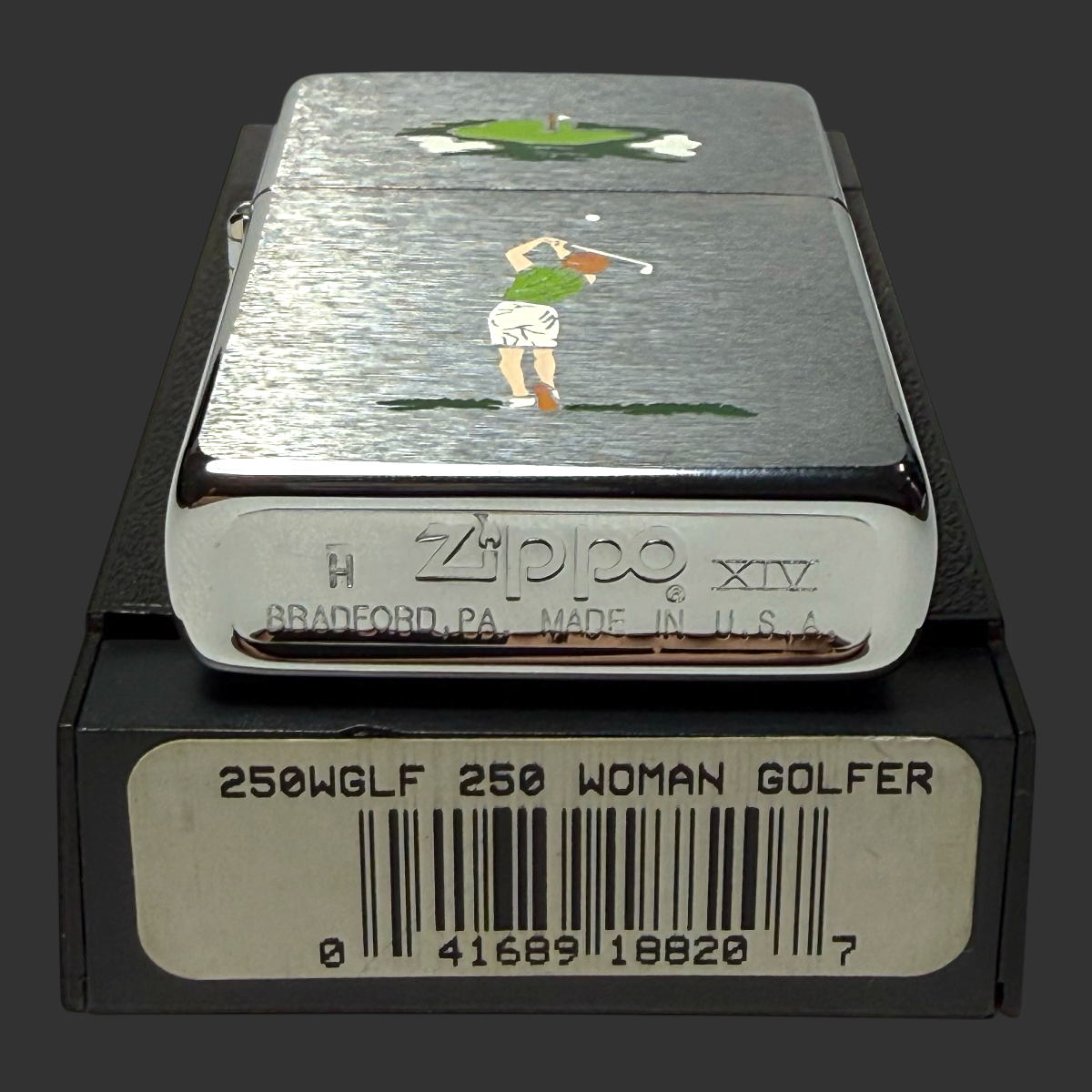 1998 Woman Golfer Etch & Paint Zippo Lighter