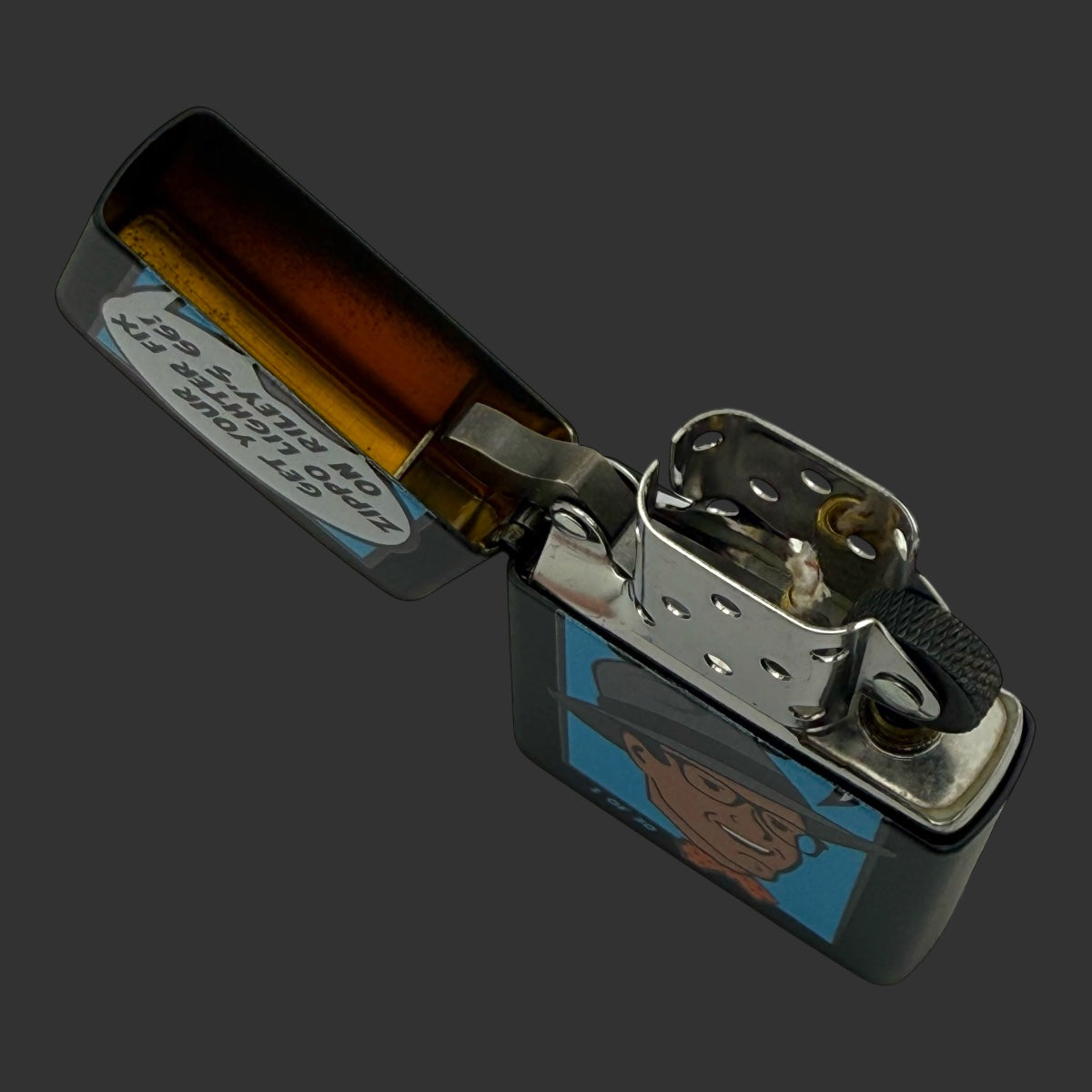 Original Riley's 66 Zippo Lighter - R66 Guy - 1 of 30 - Black Matte