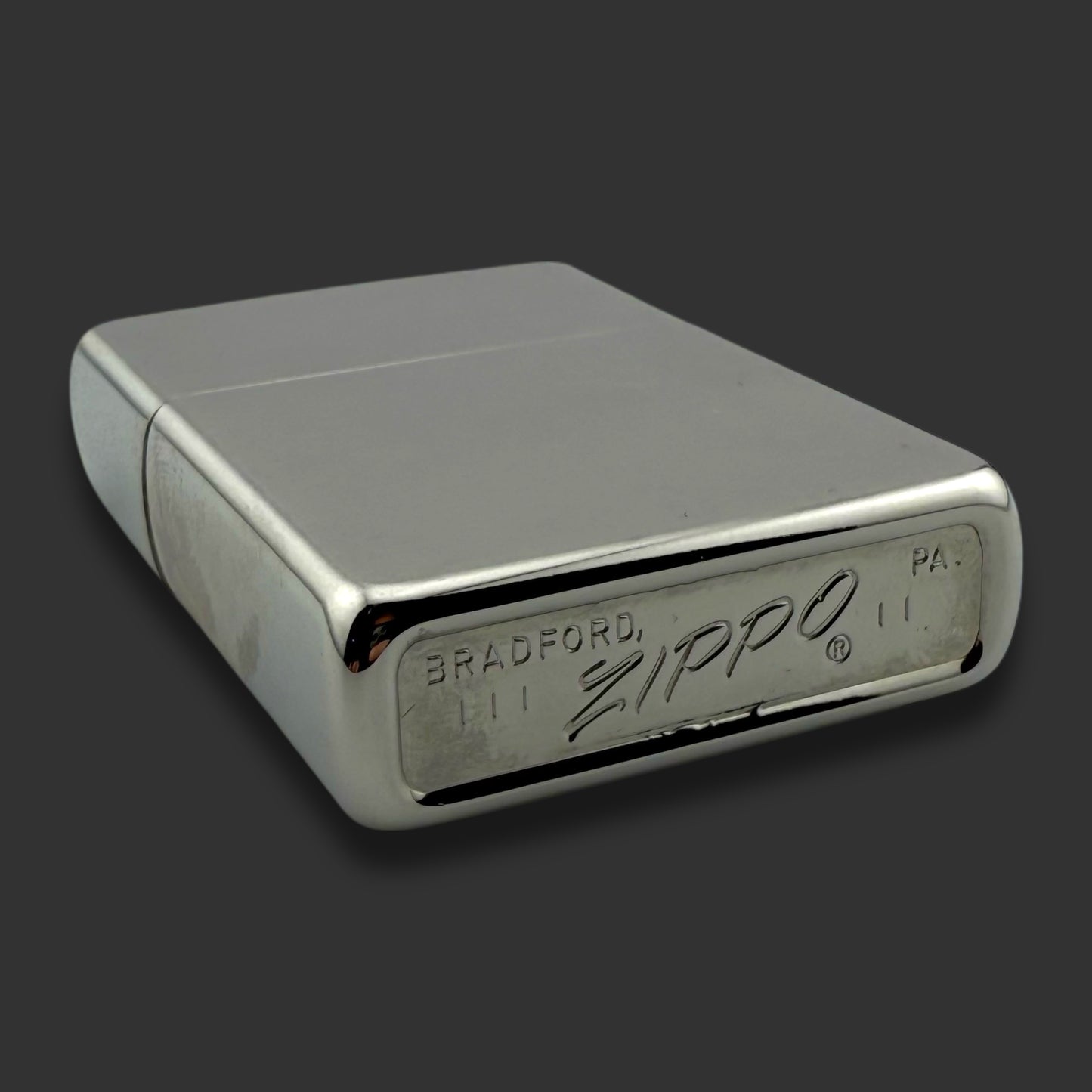 1969 Zippo Lighter - Alpha Omega Rho - Brushed Chrome