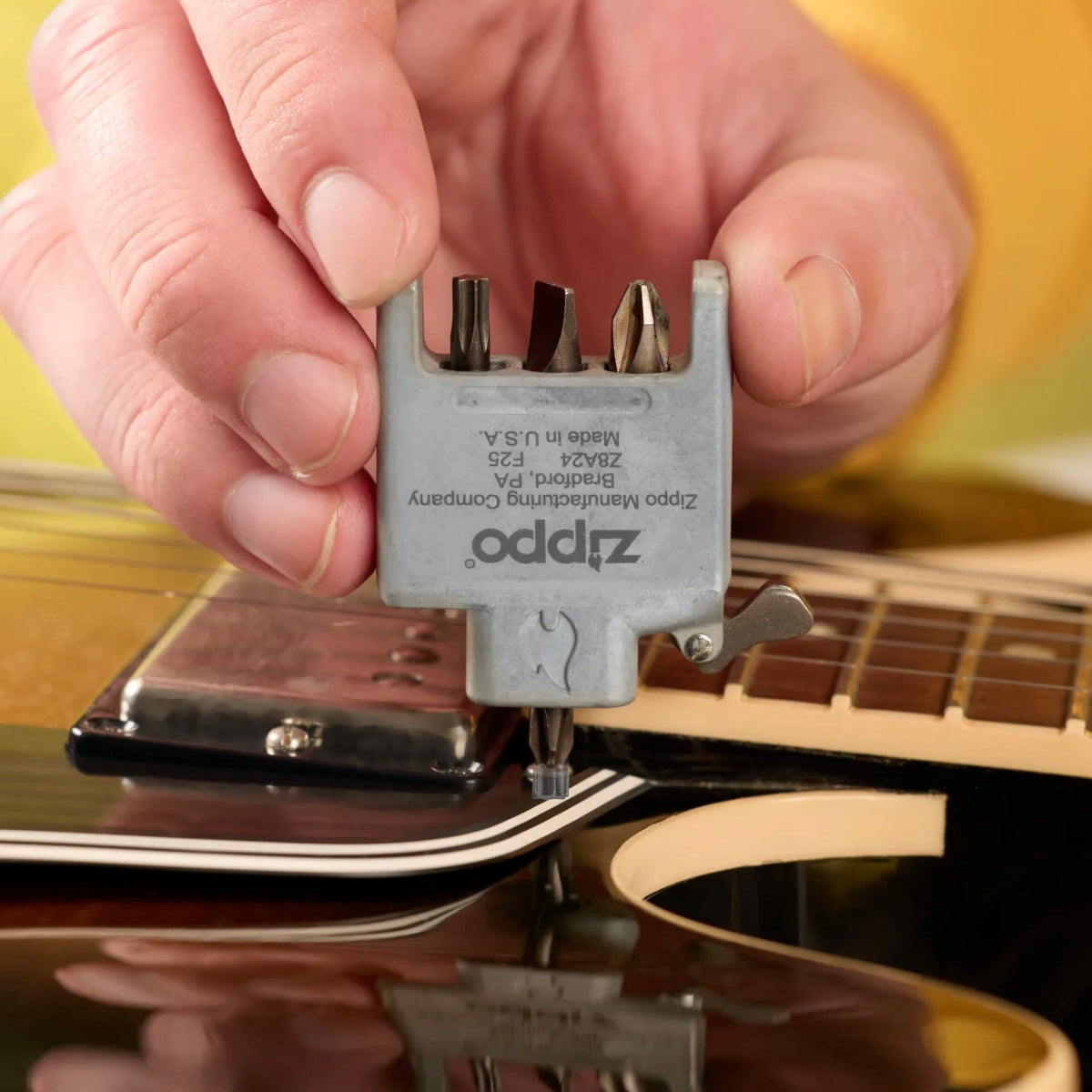 Zippo Antique Brass Bit Safe Screwdriver