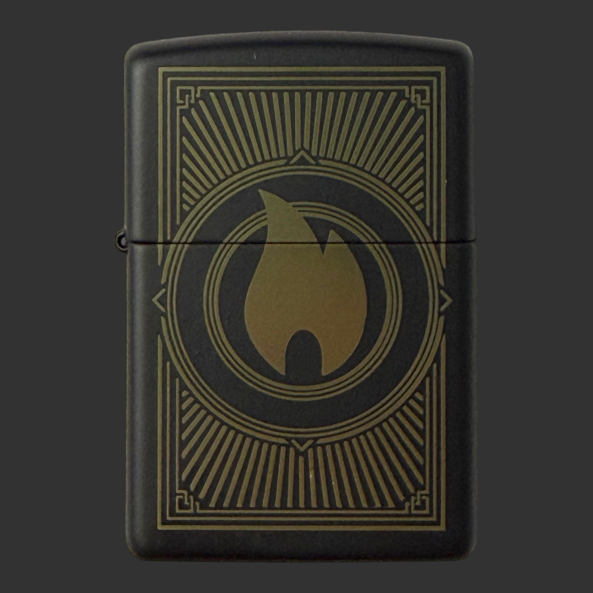 2020 Art Deco Flame Zippo Lighter