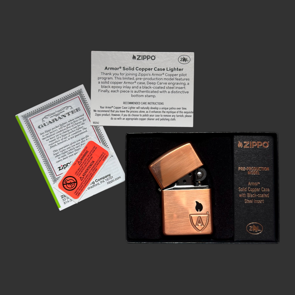 2023 Limited Edition Copper Armor®️ Zippo Lighter