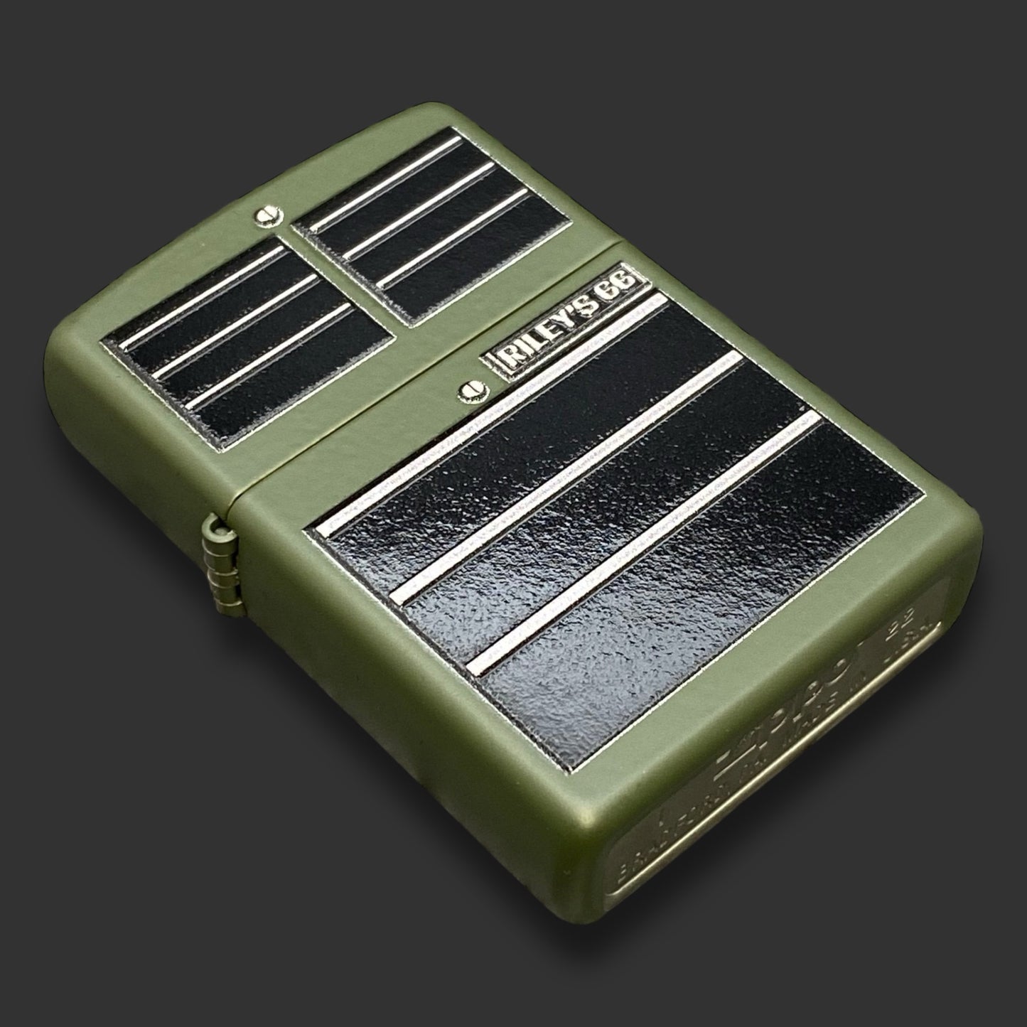 EXCLUSIVE - Riley's 66 Zippo Lighter - Toolbox - Green Matte