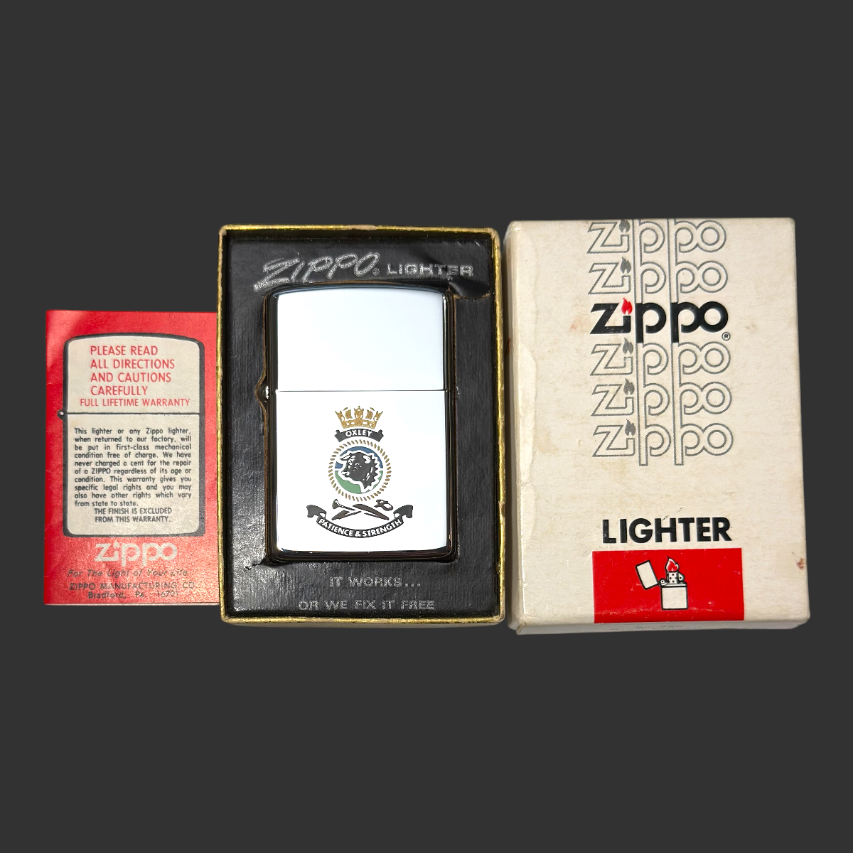 1981 Vintage HMAS Oxley S-57 Submarine Zippo Lighter