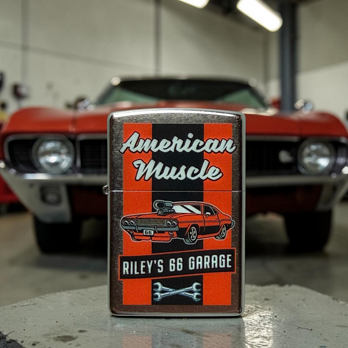 American Muscle Zippo Bit Safe - 1 of 10 - Riley's 66 Original Artwork