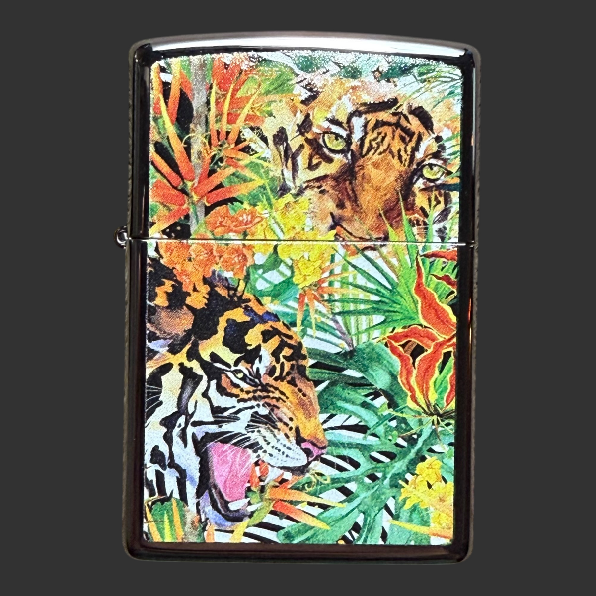 Tropical Jungle Tiger Zippo Lighter