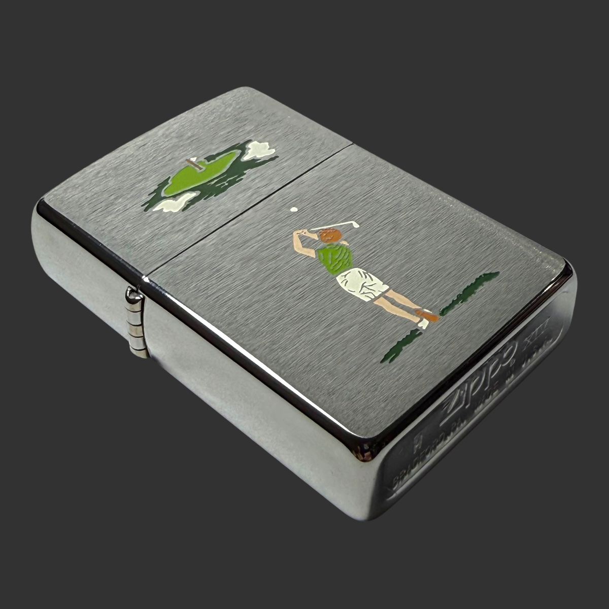 1998 Woman Golfer Etch & Paint Zippo Lighter