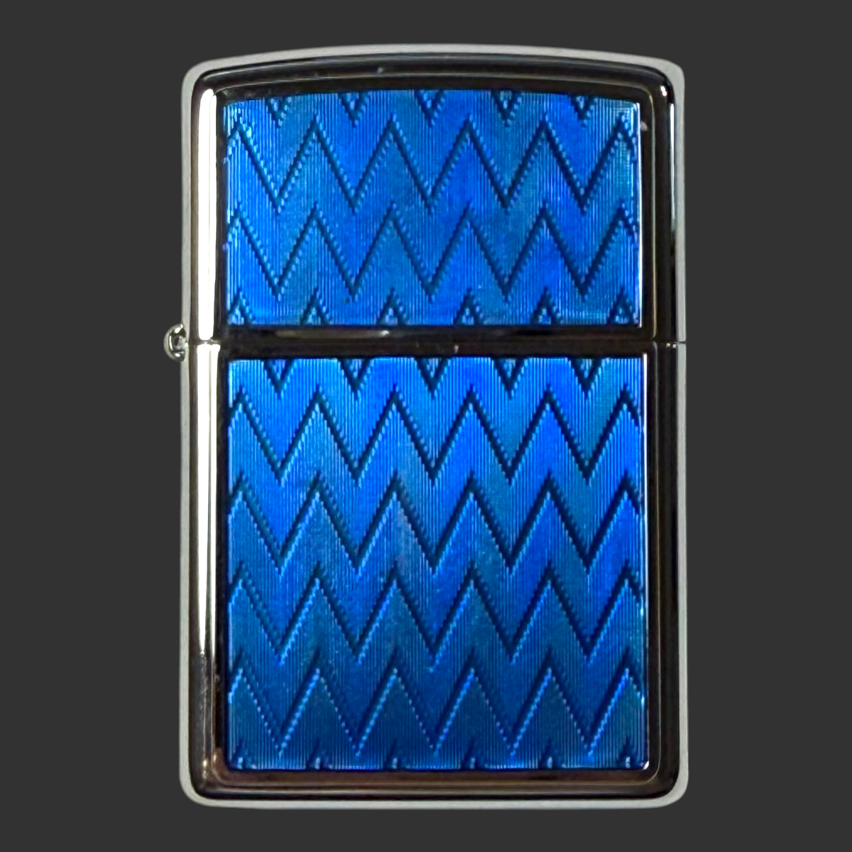 Blue Flame Stitch Zippo Lighter