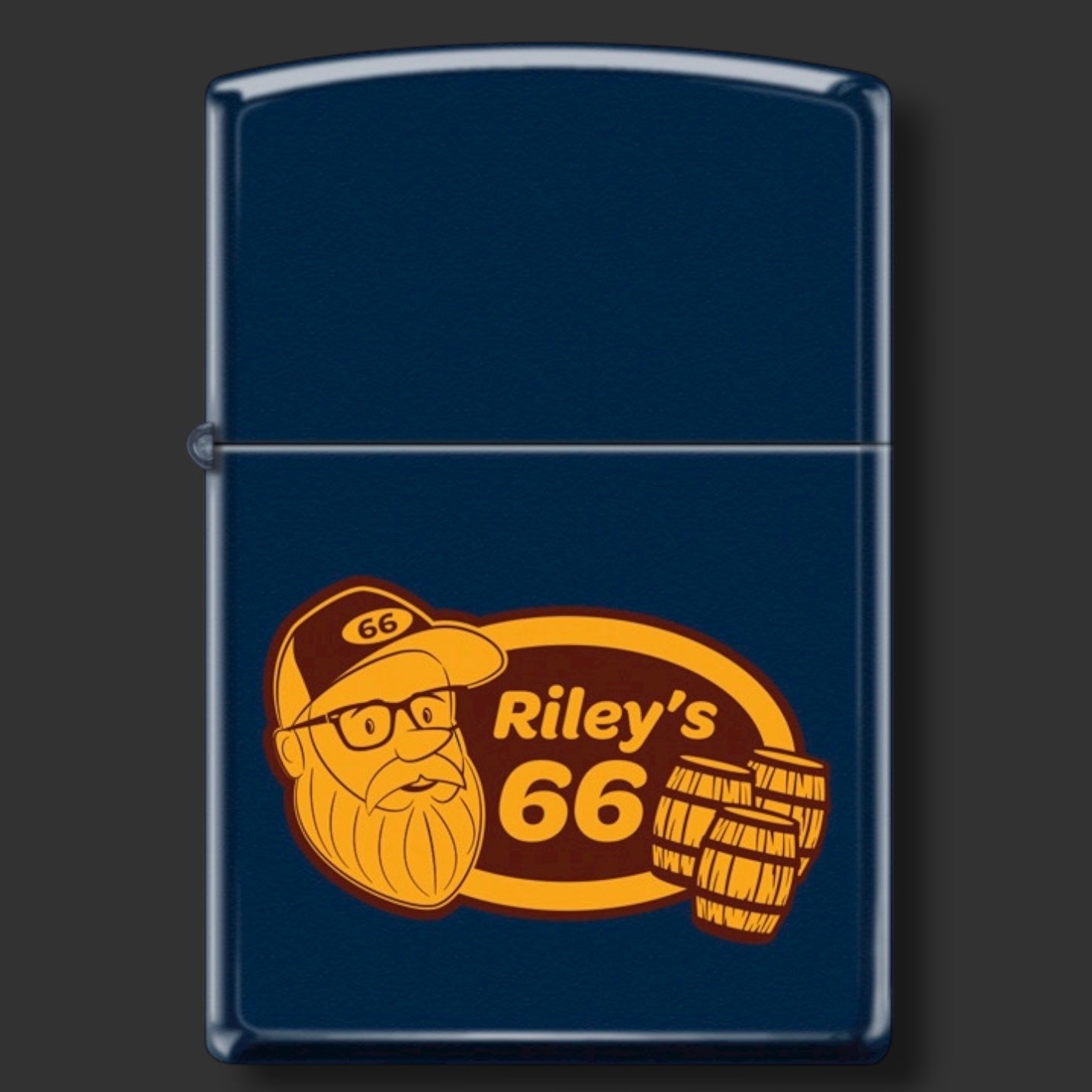 EXCLUSIVE - Riley's 66 Zippo Lighter - Three Barrels - 1 of 50 - Navy Matte